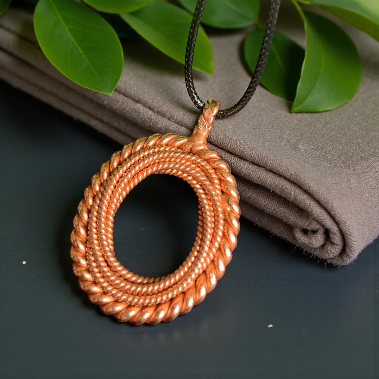 Oval Torus Pendant | 144 & 188 MHz Dual-Frequency Necklace