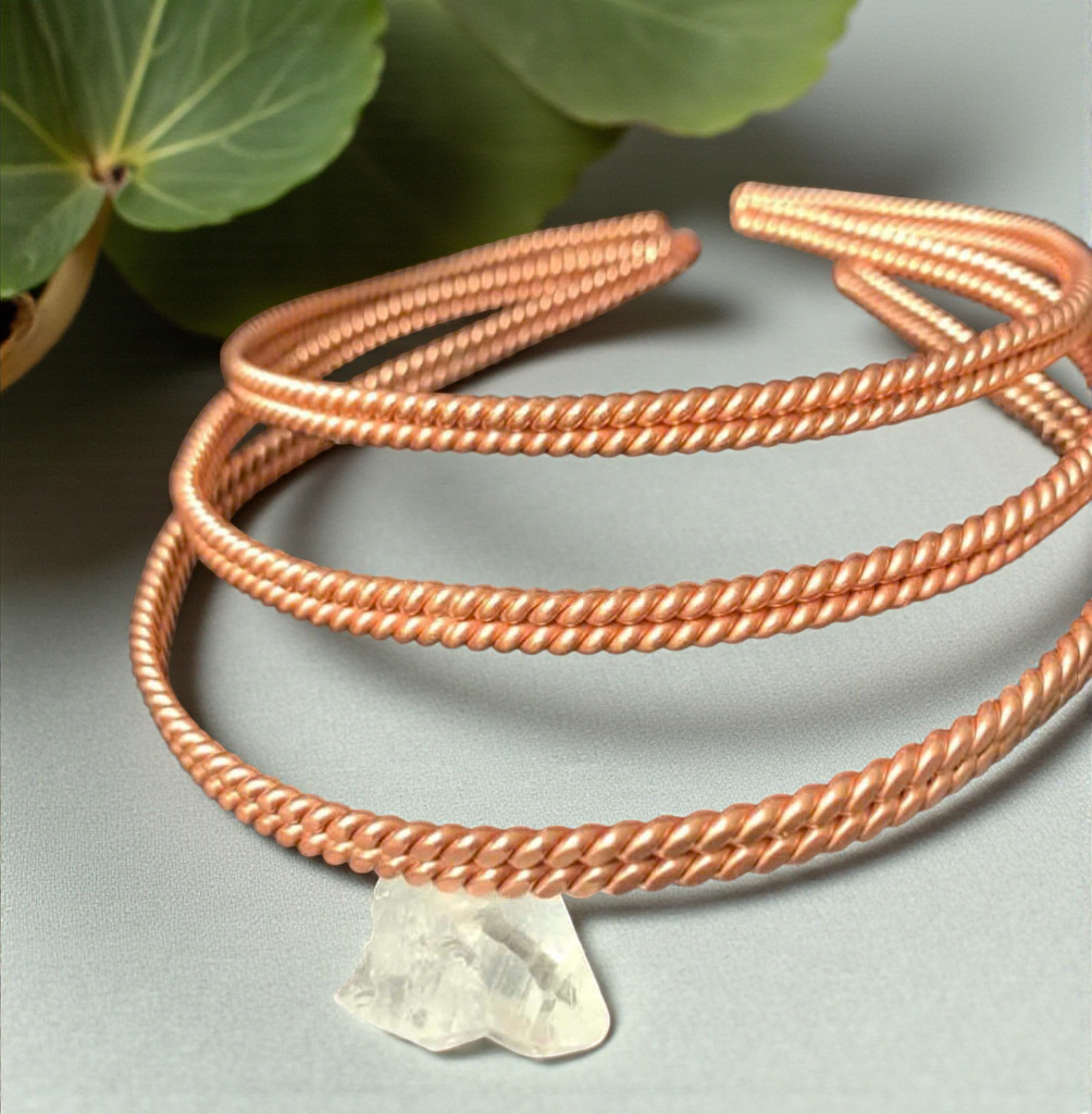 Auric Tensor Copper Hairband | 144 MHz & 177 MHz Frequencies