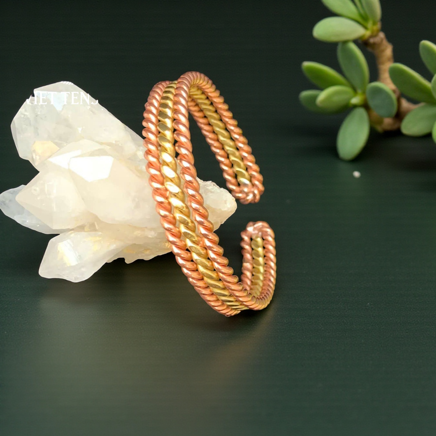 Solar Trine Copper Bracelet | Custom Frequency Energy Tool