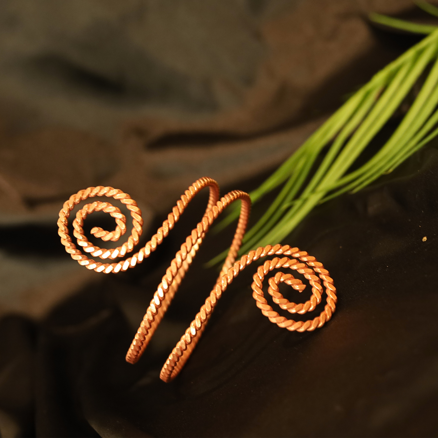 Spiral Tensor Copper Bracelet – 432 MHz