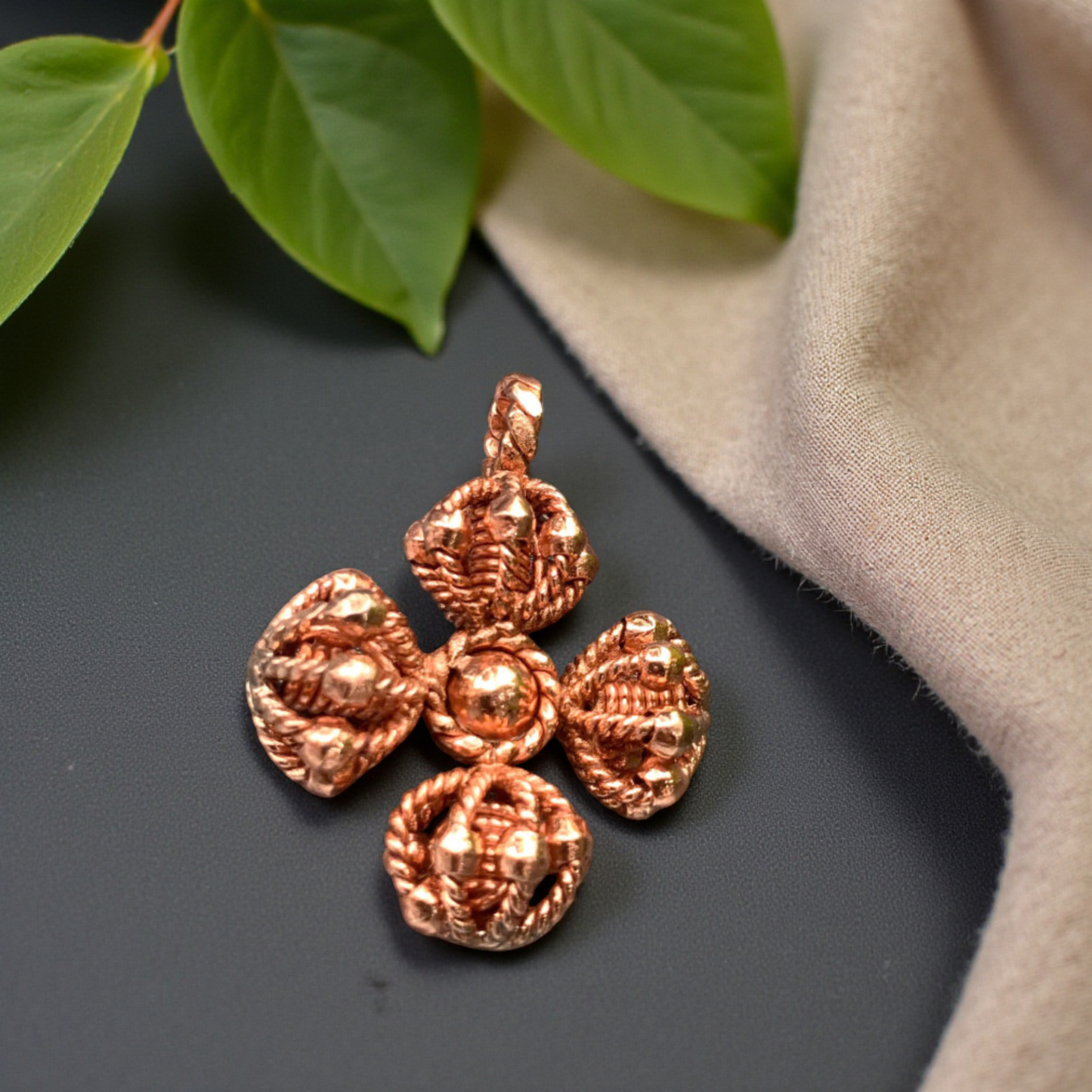 Cosmic Dorje Harmonizer Pendant | 99% Pure Copper or Silver | 144 · 177 · 188 MHz Tensor Frequencies