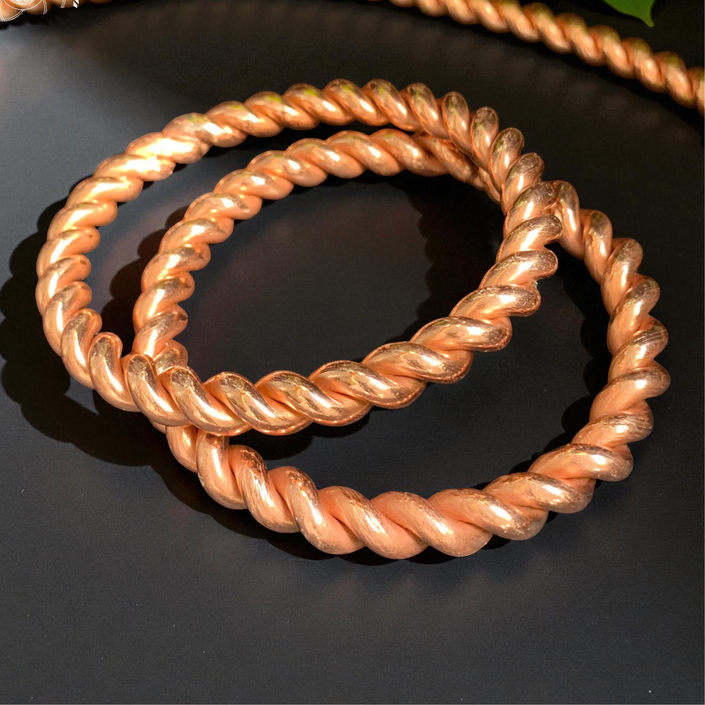 Twist Tensor Bracelet | 177 MHz Lost Cubit Frequency | Handcrafted Copper Energy Band