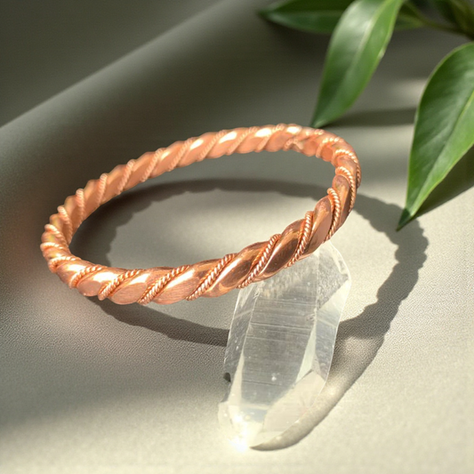 Celestial Twist Bracelet | Empowerment Cubit Frequency | Quantum Copper Resonance Band