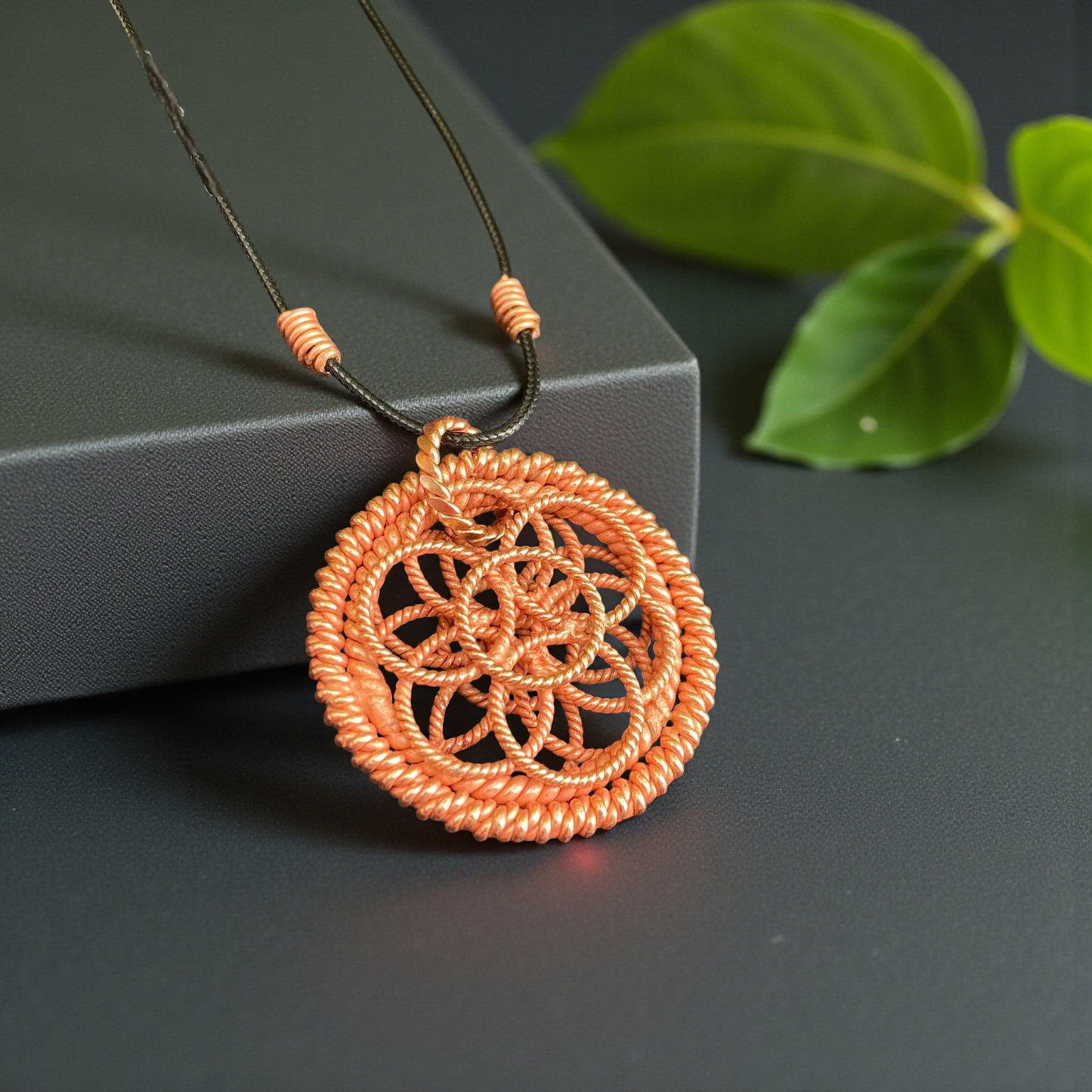 Celestial Harmonic Flower Pendant | 144 MHz · 432 MHz · 528 MHz Sacred Tensor Tool