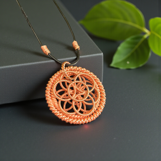 Celestial Harmonic Flower Pendant | 144 MHz · 432 MHz · 528 MHz Sacred Tensor Tool