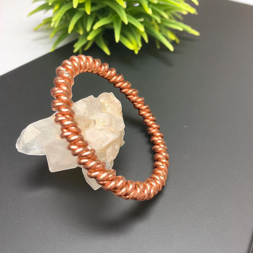 Auric Spiral Frequency Bracelet | 99% Pure Copper | Sacred Energy Conductor