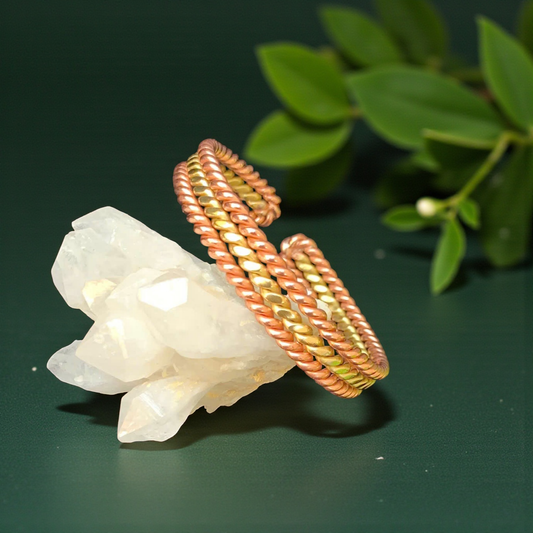 Solar Trine Copper Bracelet | Custom Frequency Energy Tool