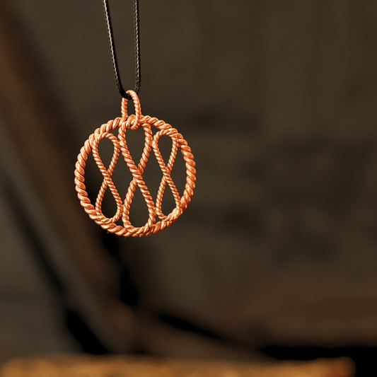 Infinity Tensor Pendant – Pure Copper Multi-Frequency Energy Tool (144/177/188 MHz)