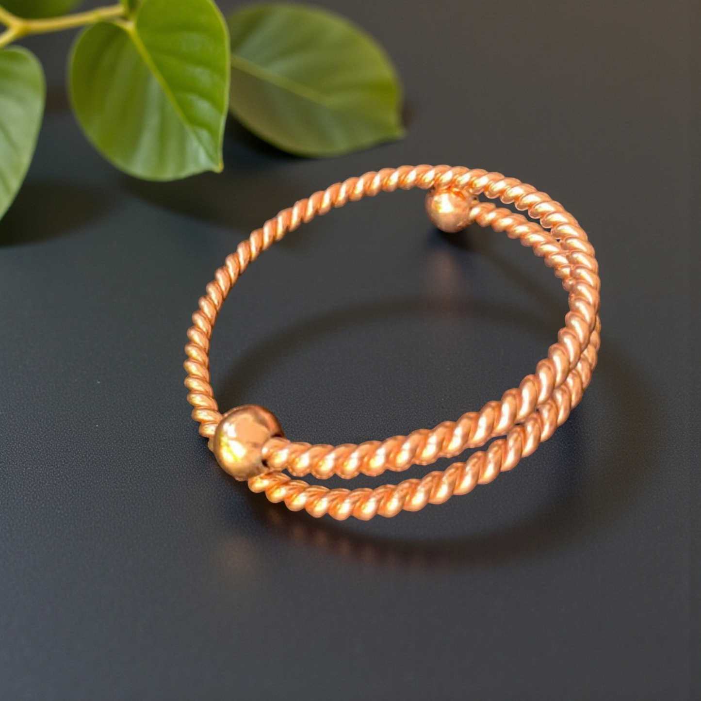 Solar Vortex Copper Bracelet