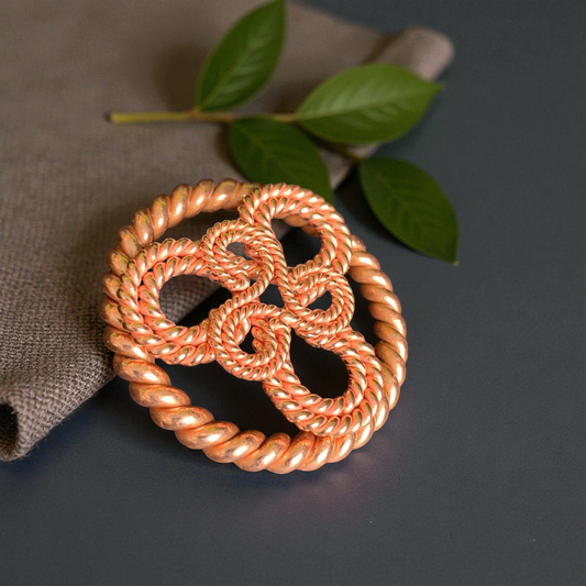 Sacred Triskelion Pendant | 144 MHz Copper Coil Necklace