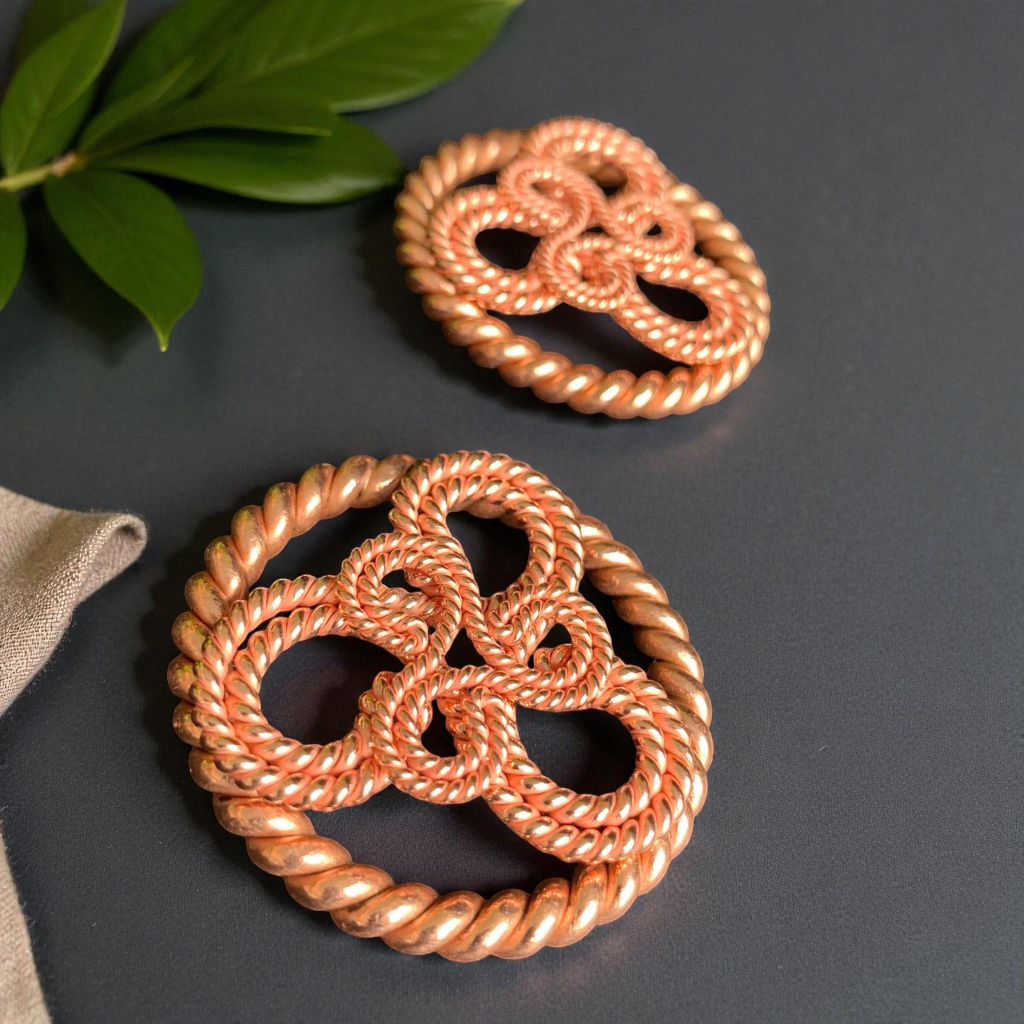 Sacred Triskelion Pendant | 144 MHz Copper Coil Necklace