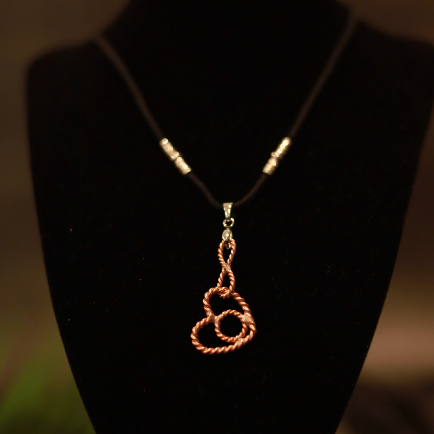 Handcrafted Infinity Heart Necklace with 528 MHz Frequency for Eternal Love