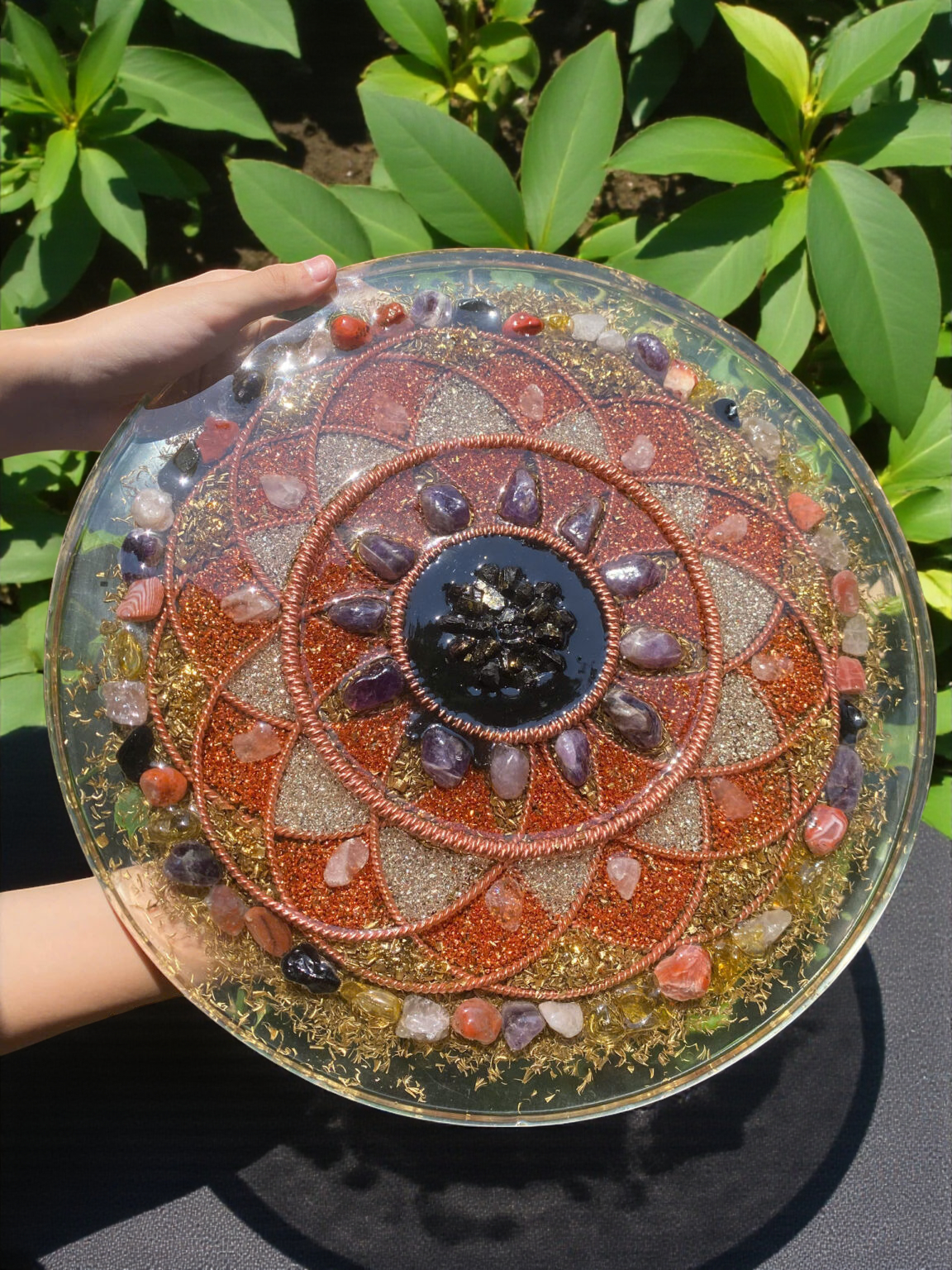 Celestial Orgonite Tensor Disc | 144 · 177 · 432 MHz Frequencies