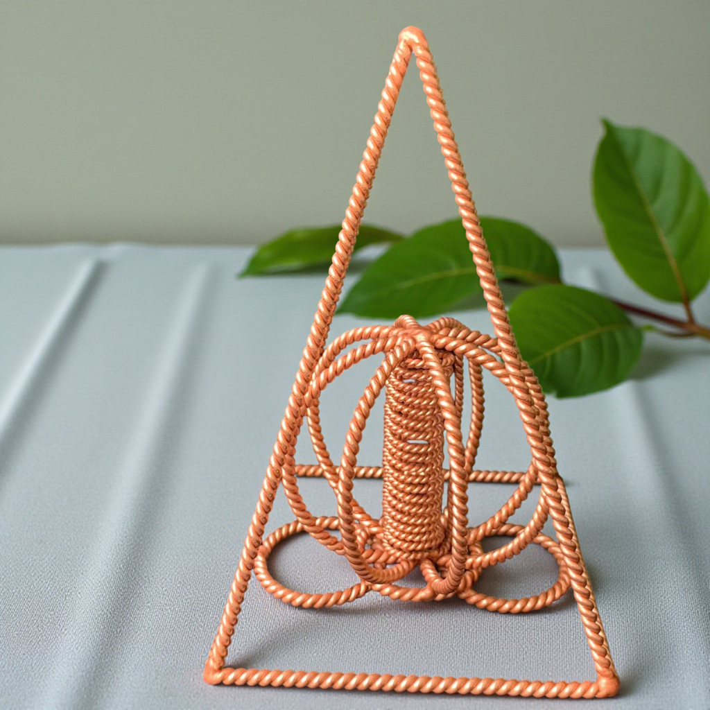 Nubian Copper Pyramid Harmonizer | 99.99% Pure Red Copper