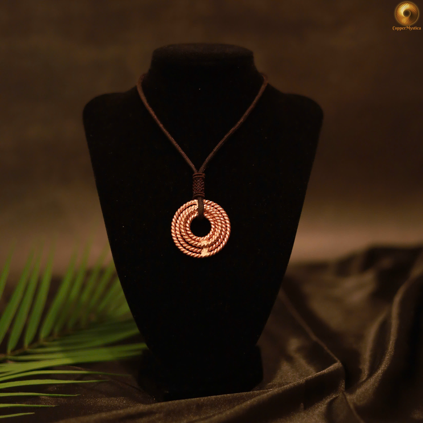 Handcrafted Copper Tensor Pendant - 5 Frequency 144MHz, 177MHz, 188MHz, 432MHz, 528MHz