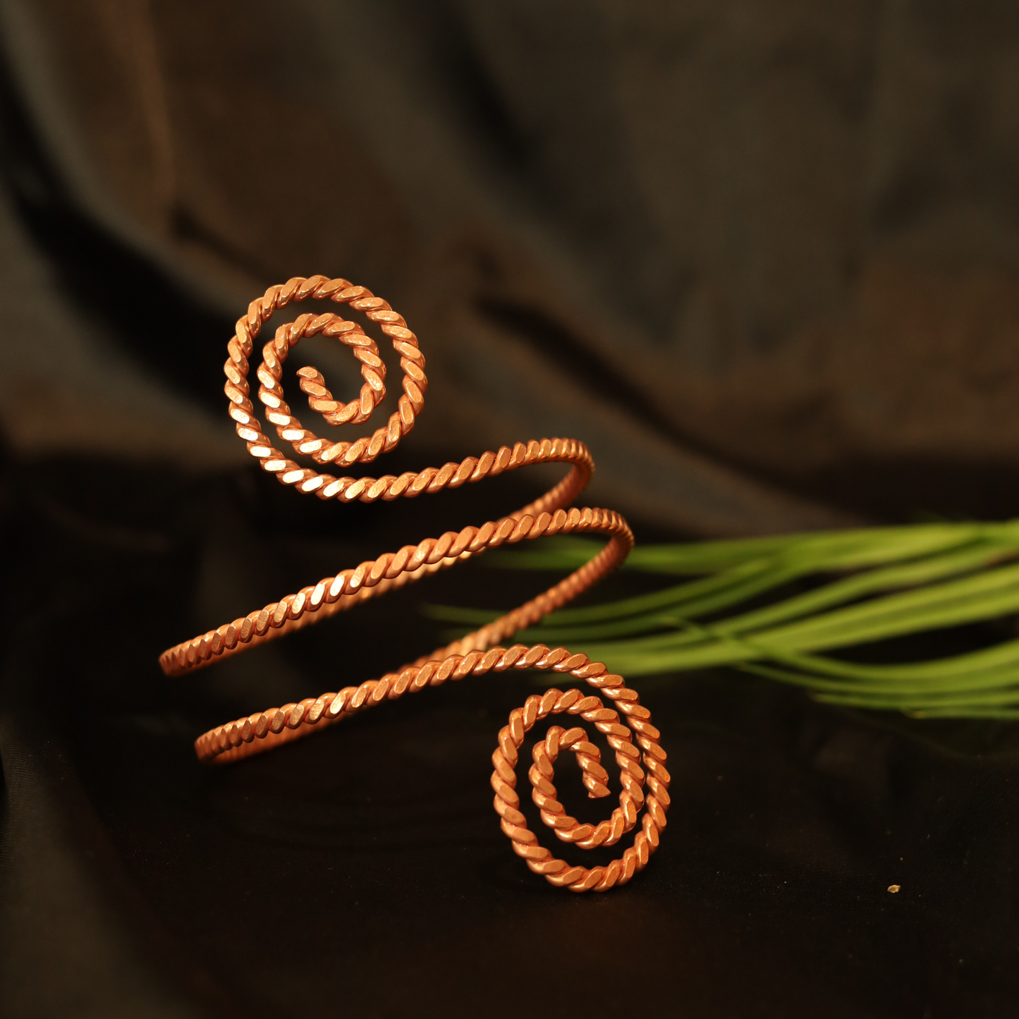 Spiral Tensor Copper Bracelet – 432 MHz
