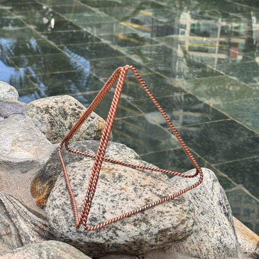 188 MHz Frequency Copper Pyramid – 15cm for Meditation, Water Energizing