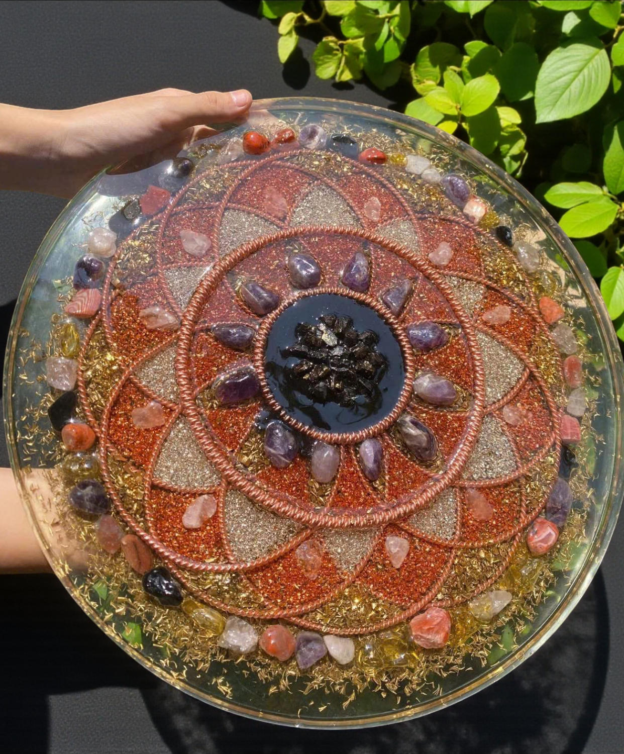 Celestial Orgonite Tensor Disc | 144 · 177 · 432 MHz Frequencies