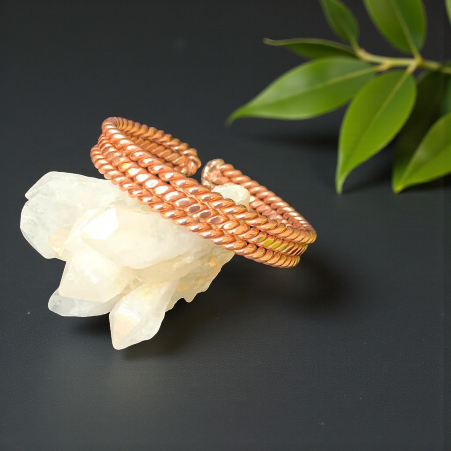 Solar Trine Copper Bracelet | Custom Frequency Energy Tool