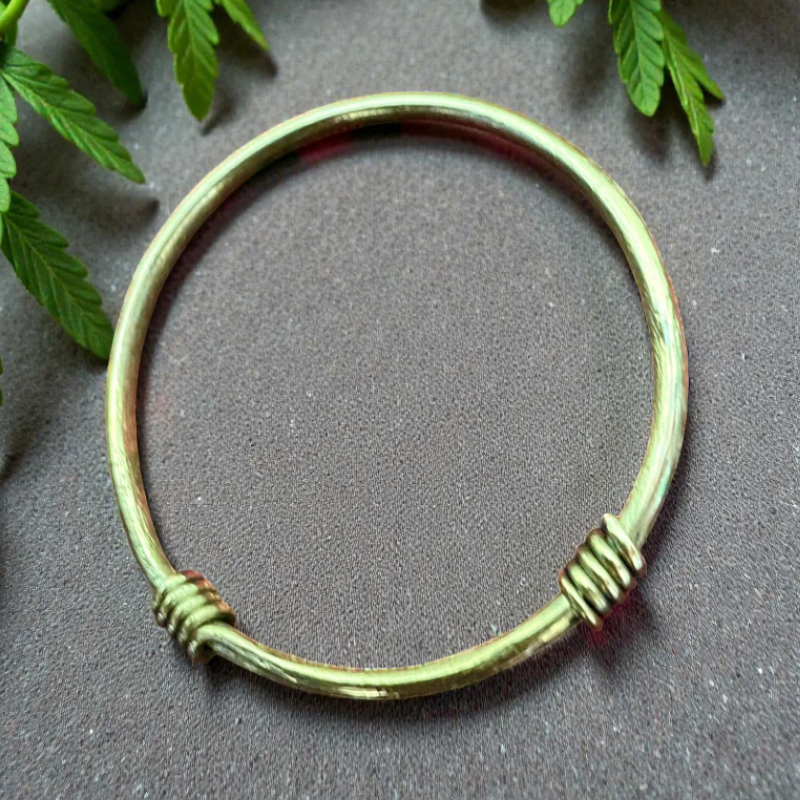 Handcrafted Gold Thunderstrike Bracelet in Ethnic Style for Kids