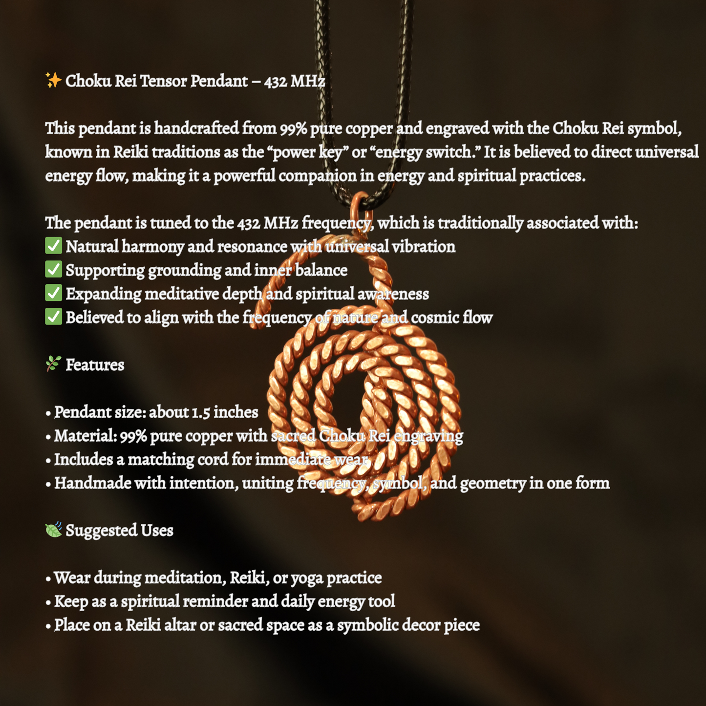 Choku Rei Tensor Pendant