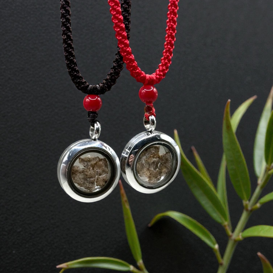 Fulgurite Crystal Pendant - Feng Shui Amulet for Protection (Unisex)
