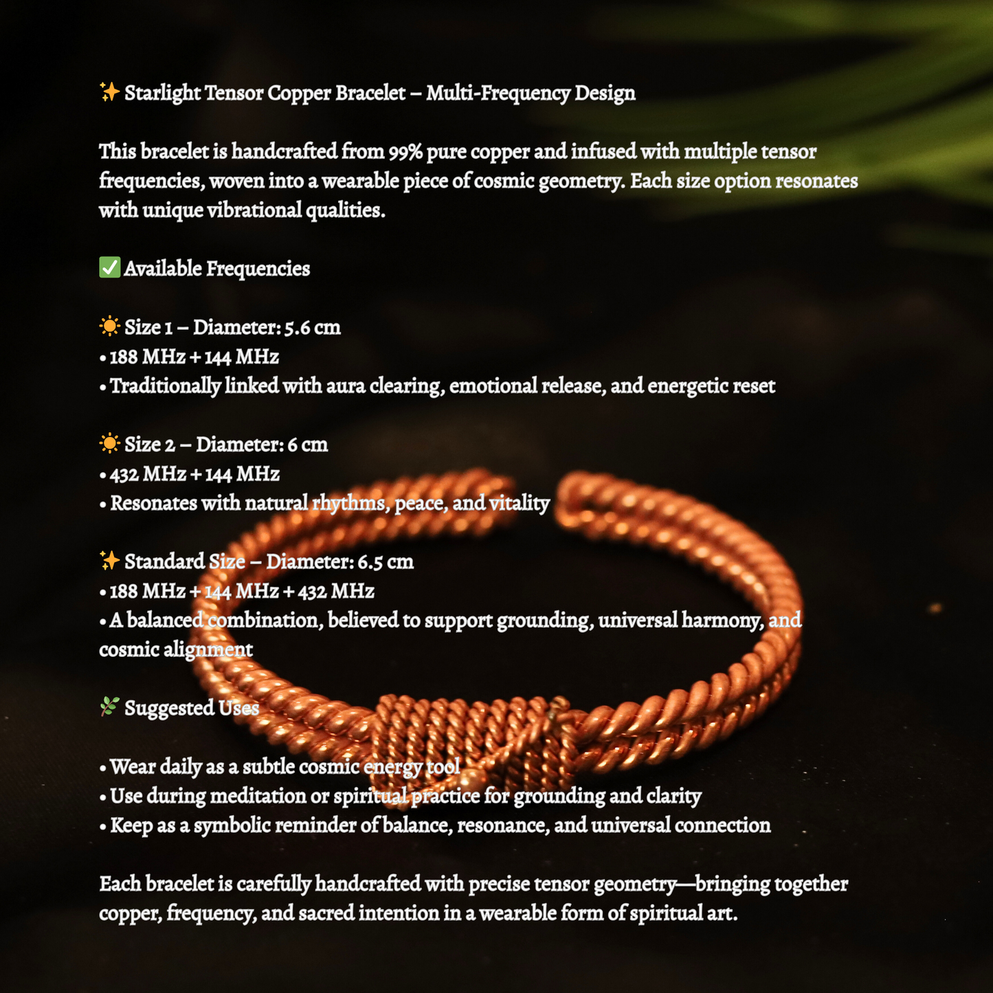 Starlight Tensor Copper Bracelet