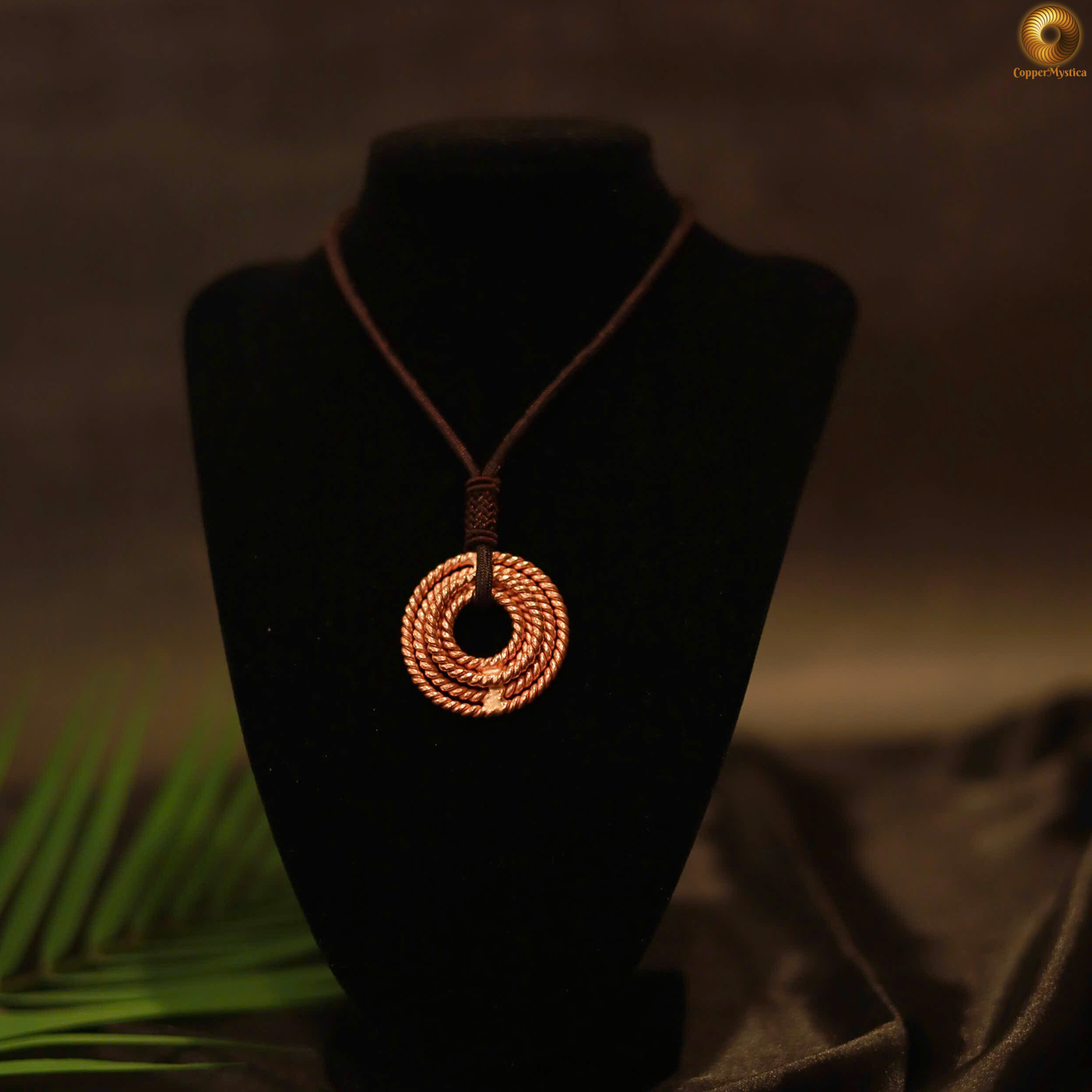 Handcrafted Copper Tensor Pendant - 5 Frequency 144MHz, 177MHz, 188MHz, 432MHz, 528MHz