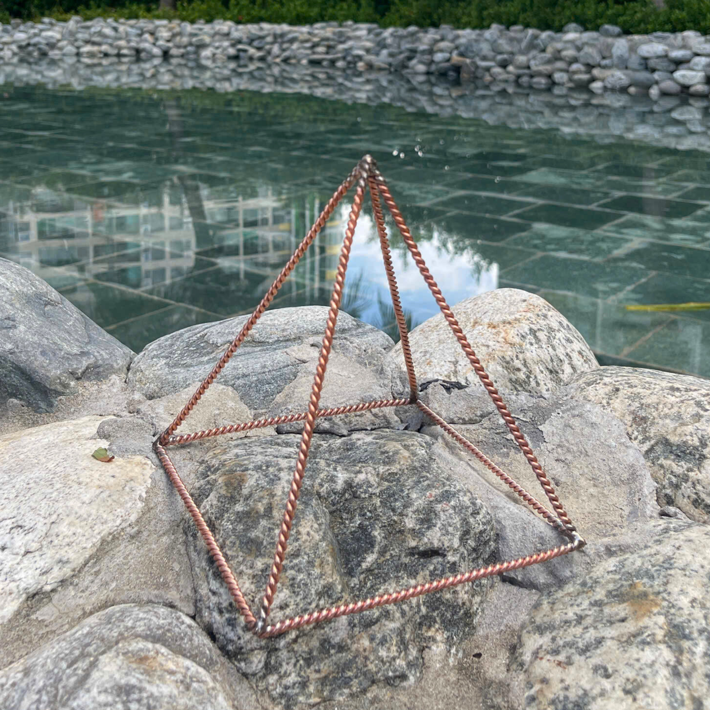 Handmade Copper Pyramid 15cm