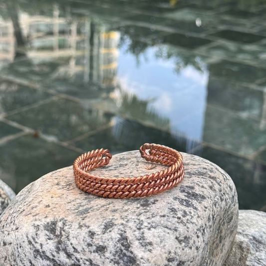 Handmade Double Twist Copper Bracelet