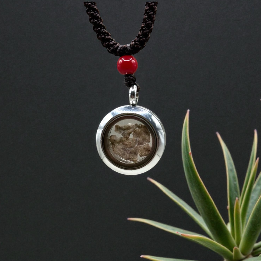 Fulgurite Crystal Pendant - Feng Shui Amulet for Protection (Unisex)
