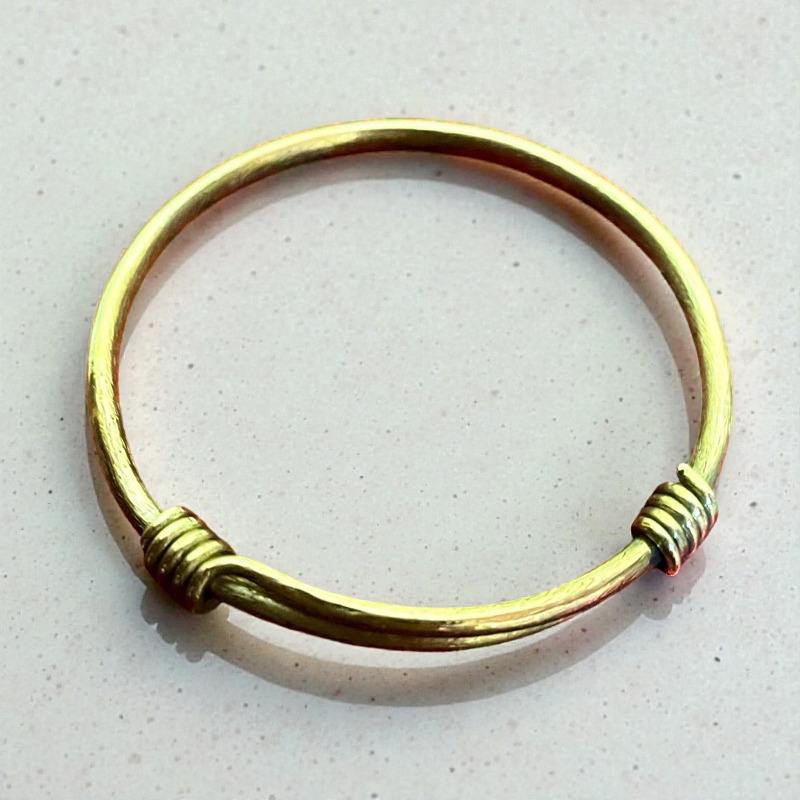 Handcrafted Gold Thunderstrike Bracelet in Ethnic Style for Kids