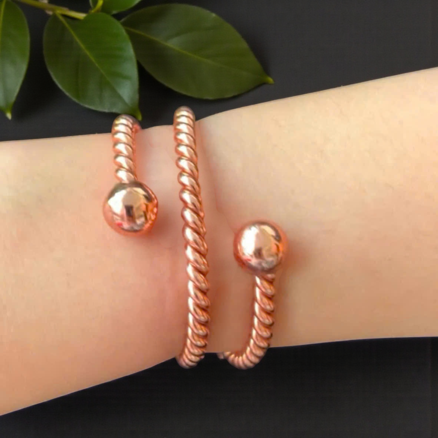Solar Vortex Copper Bracelet