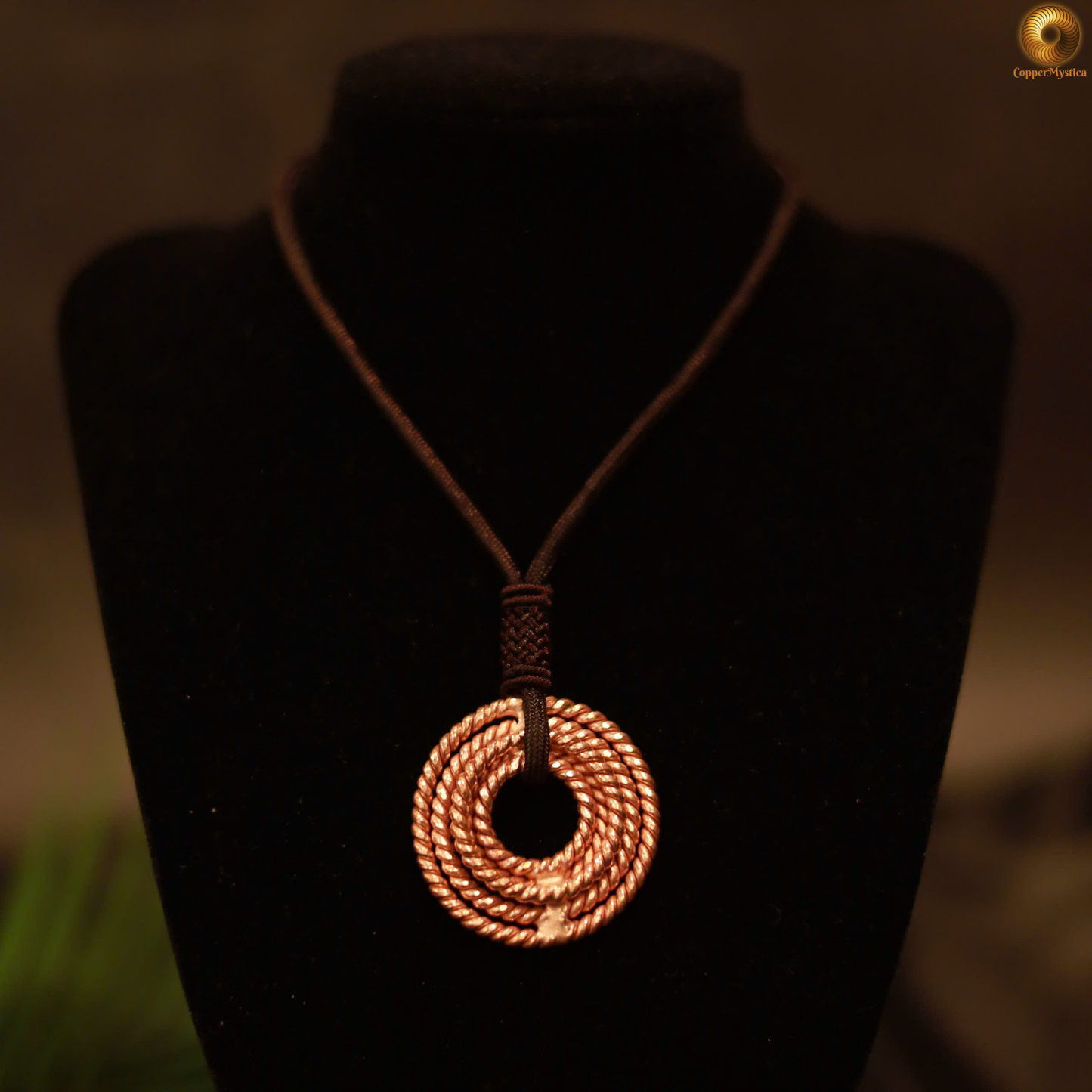 Handcrafted Copper Tensor Pendant - 5 Frequency 144MHz, 177MHz, 188MHz, 432MHz, 528MHz