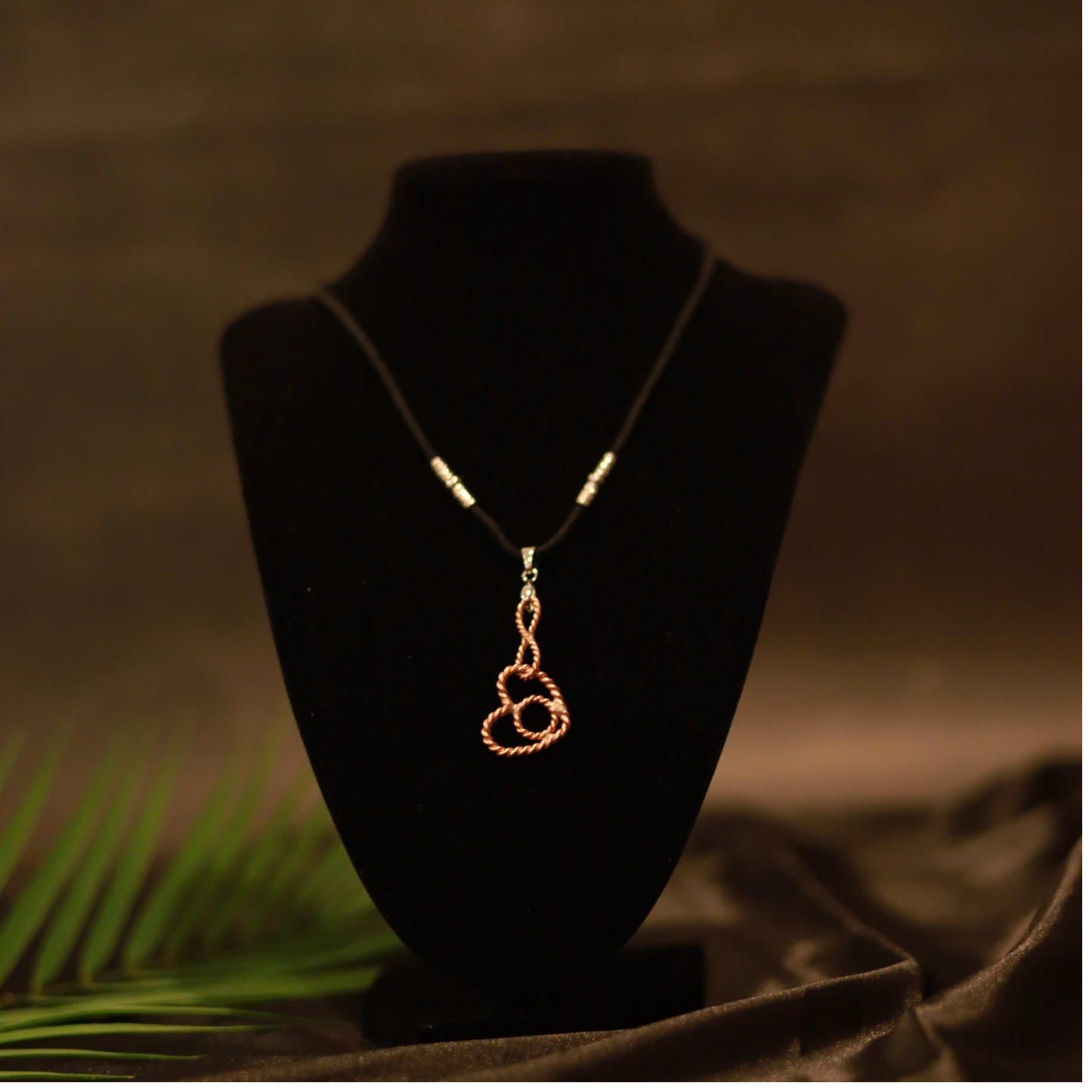 Handcrafted Infinity Heart Necklace with 528 MHz Frequency for Eternal Love