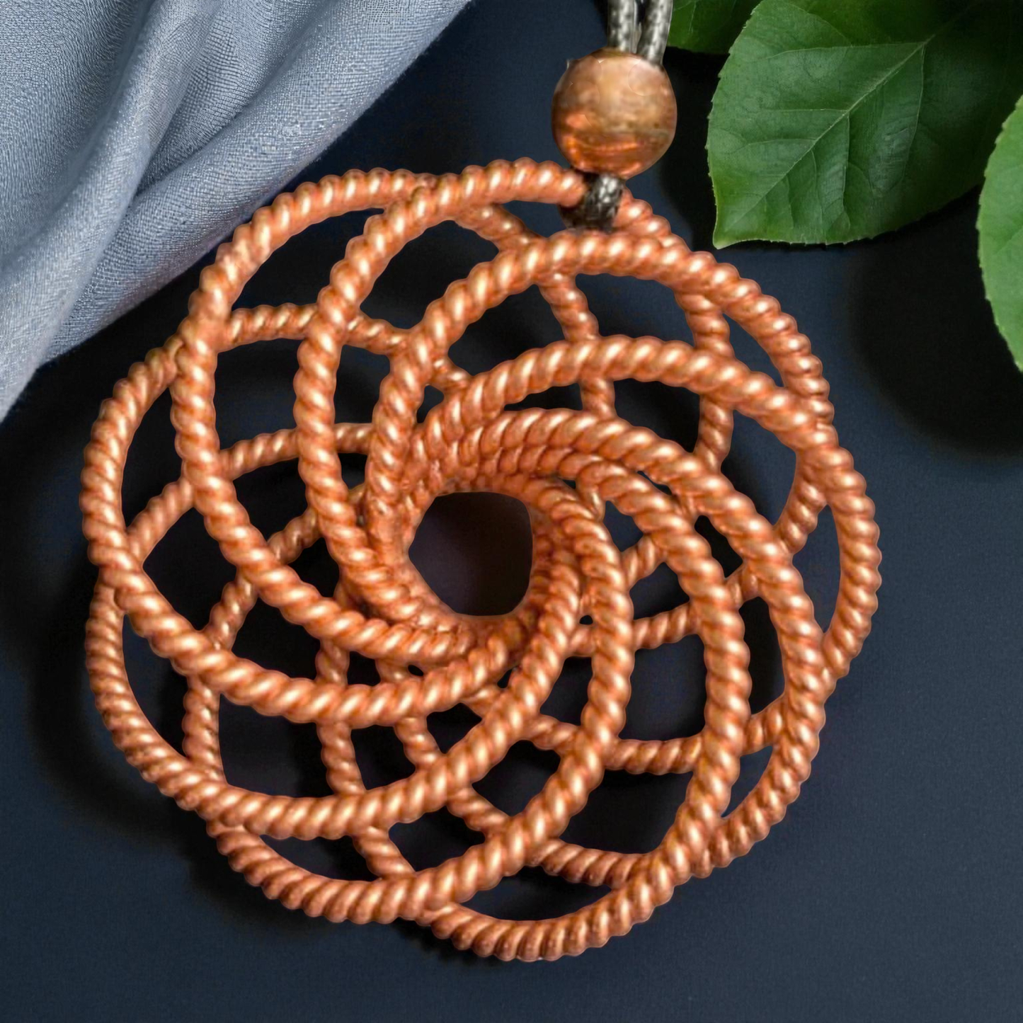 Torus of Harmony Pendant | 432 MHz Frequency Necklace | Quantum Geometry Resonator