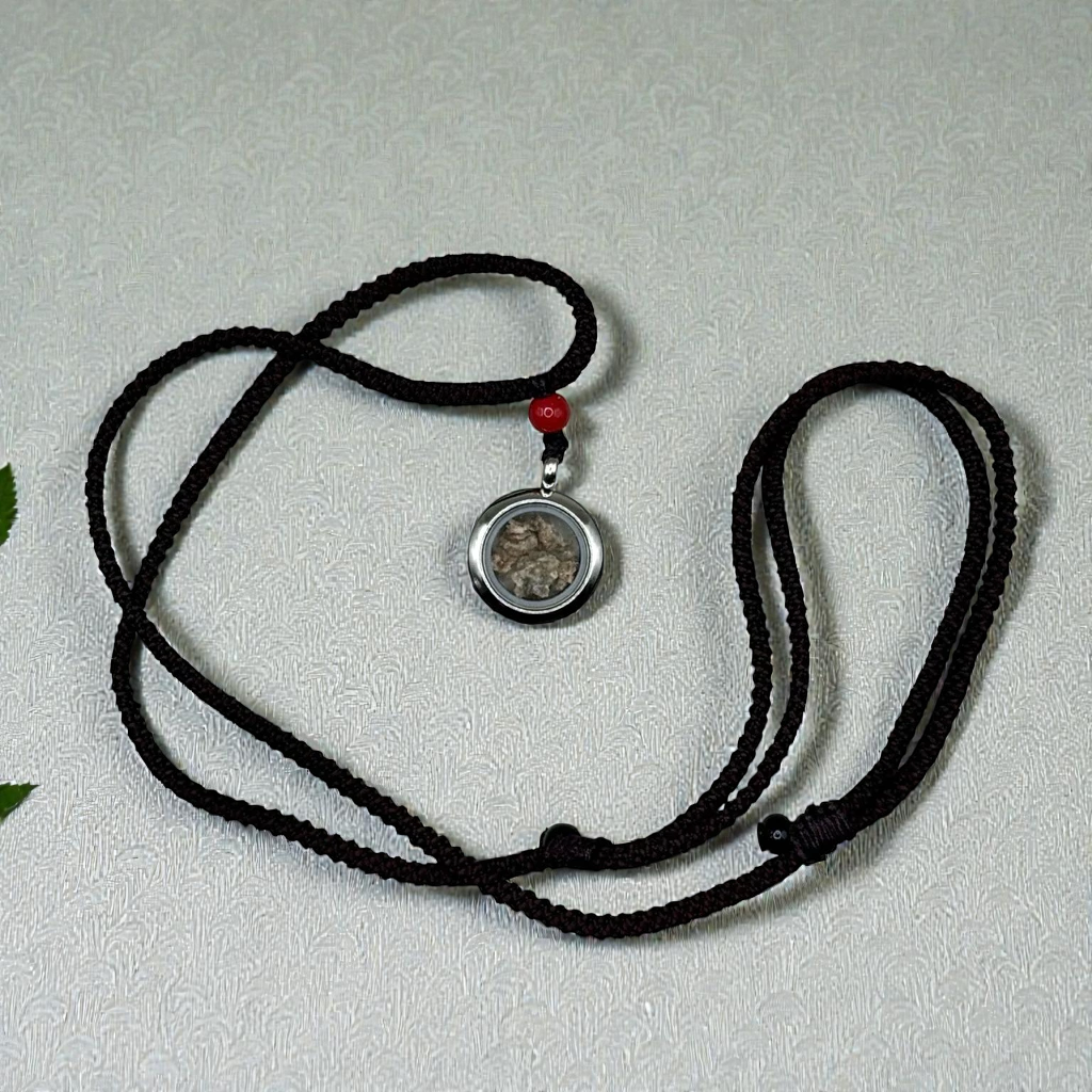 Fulgurite Crystal Pendant - Feng Shui Amulet for Protection (Unisex)