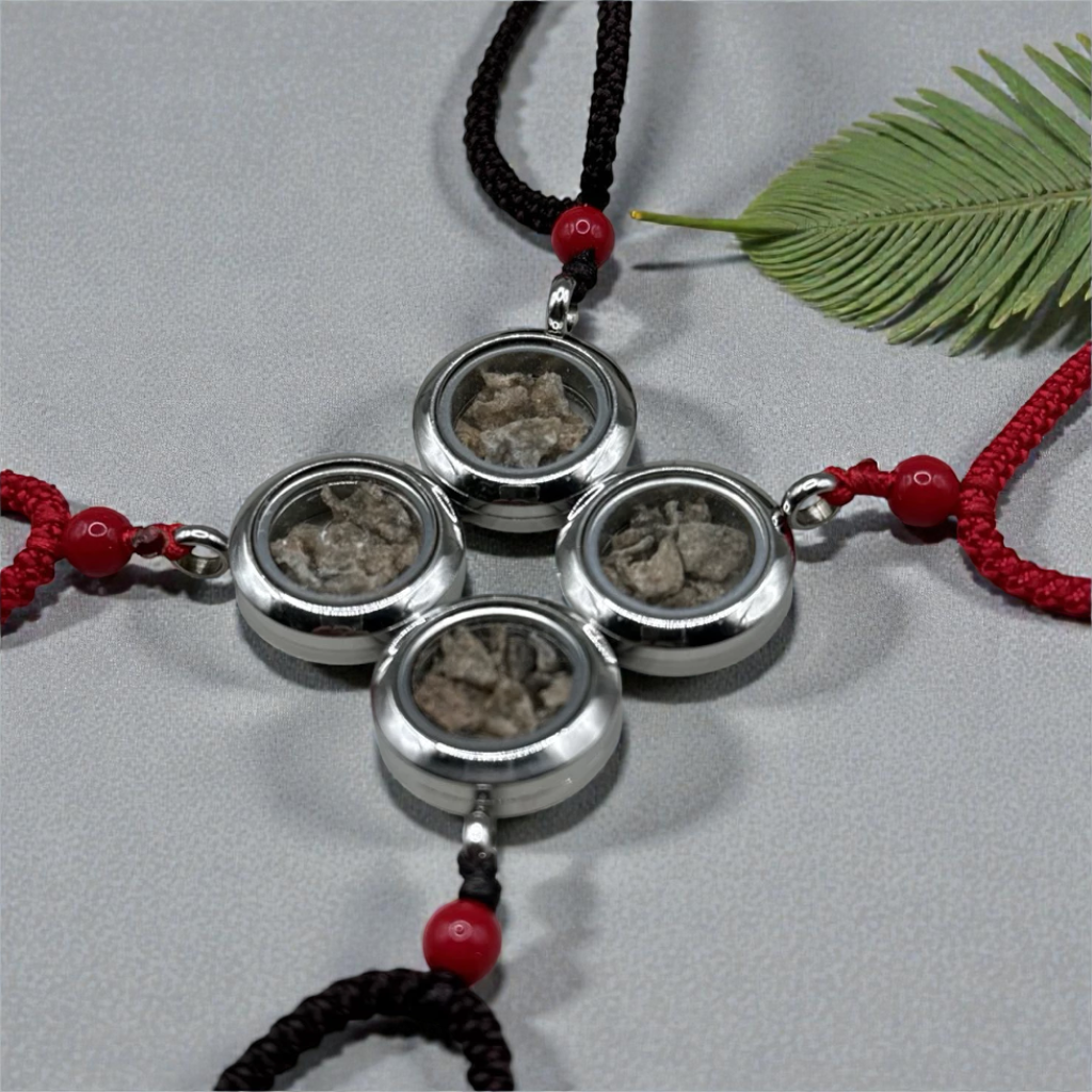 Fulgurite Crystal Pendant - Feng Shui Amulet for Protection (Unisex)