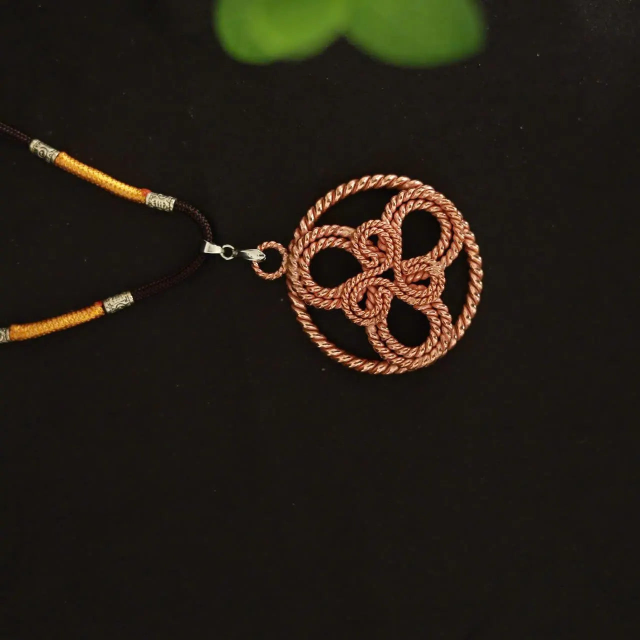 Handcrafted Copper Triskelion Pendant – 4cm for Energy Balance & Protection