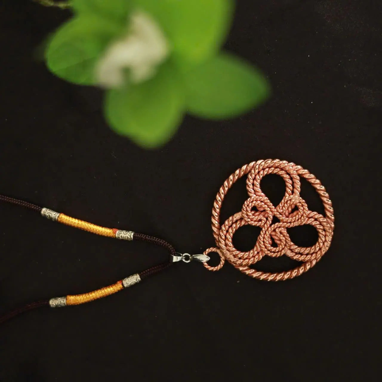 Handcrafted Copper Triskelion Pendant – 4cm for Energy Balance & Protection