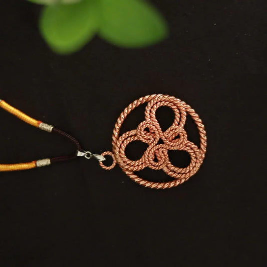 Handcrafted Copper Triskelion Pendant – 4cm for Energy Balance & Protection