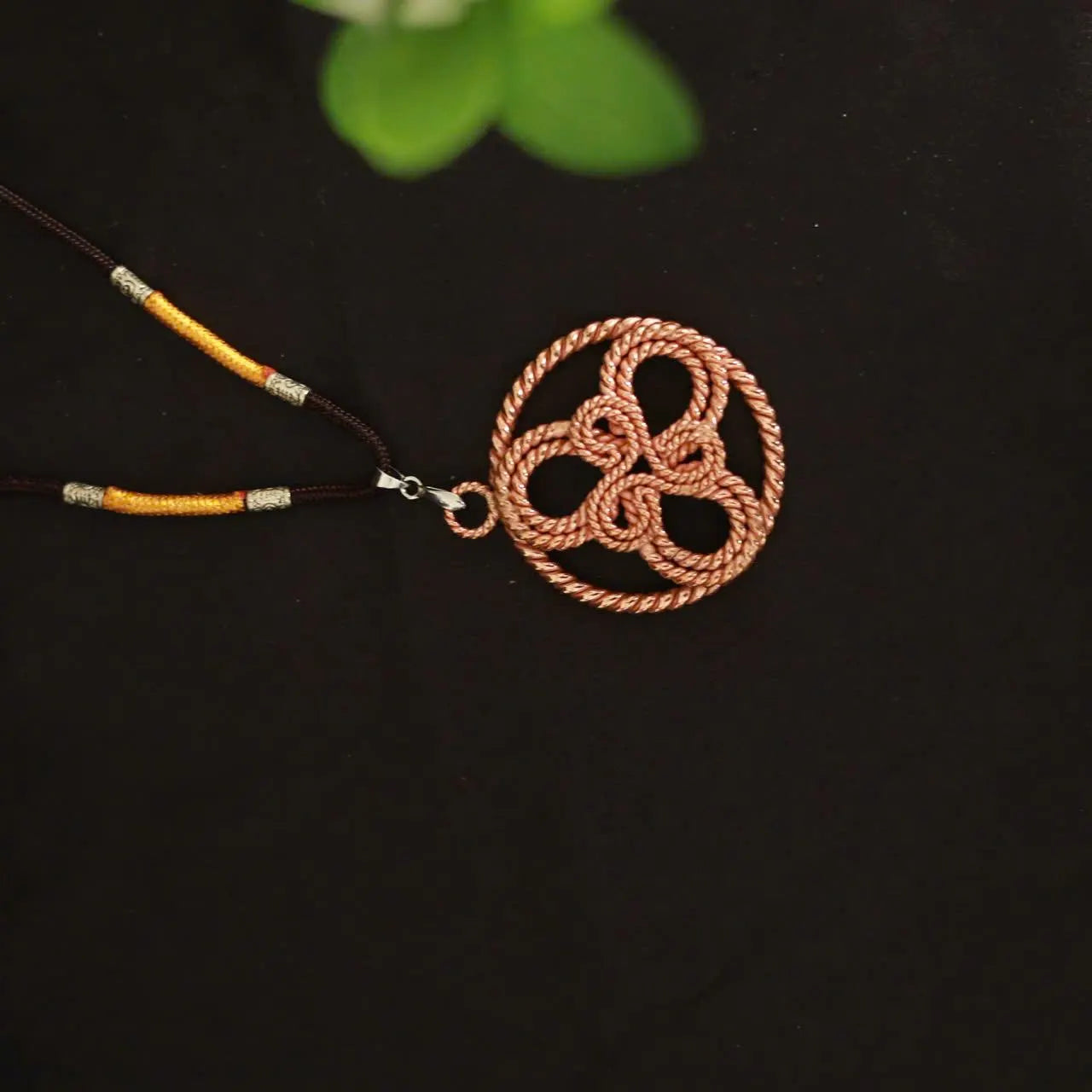Handcrafted Copper Triskelion Pendant – 4cm for Energy Balance & Protection