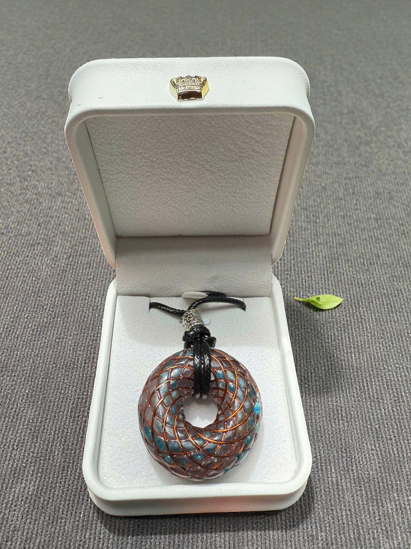 Torus 432MHz Energy Pendant – Amethyst, Green Quartz & Black Tourmaline Necklace